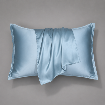 Silky Satin Pillowcase Set draped detail