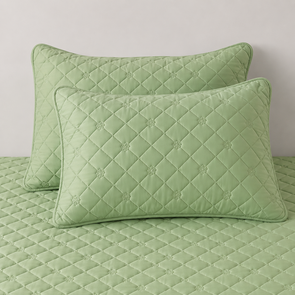 Quilted Diamond Pillow Sham detail
