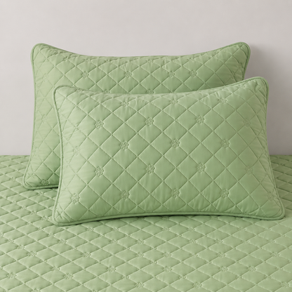 Quilted Diamond Pillow Sham detail