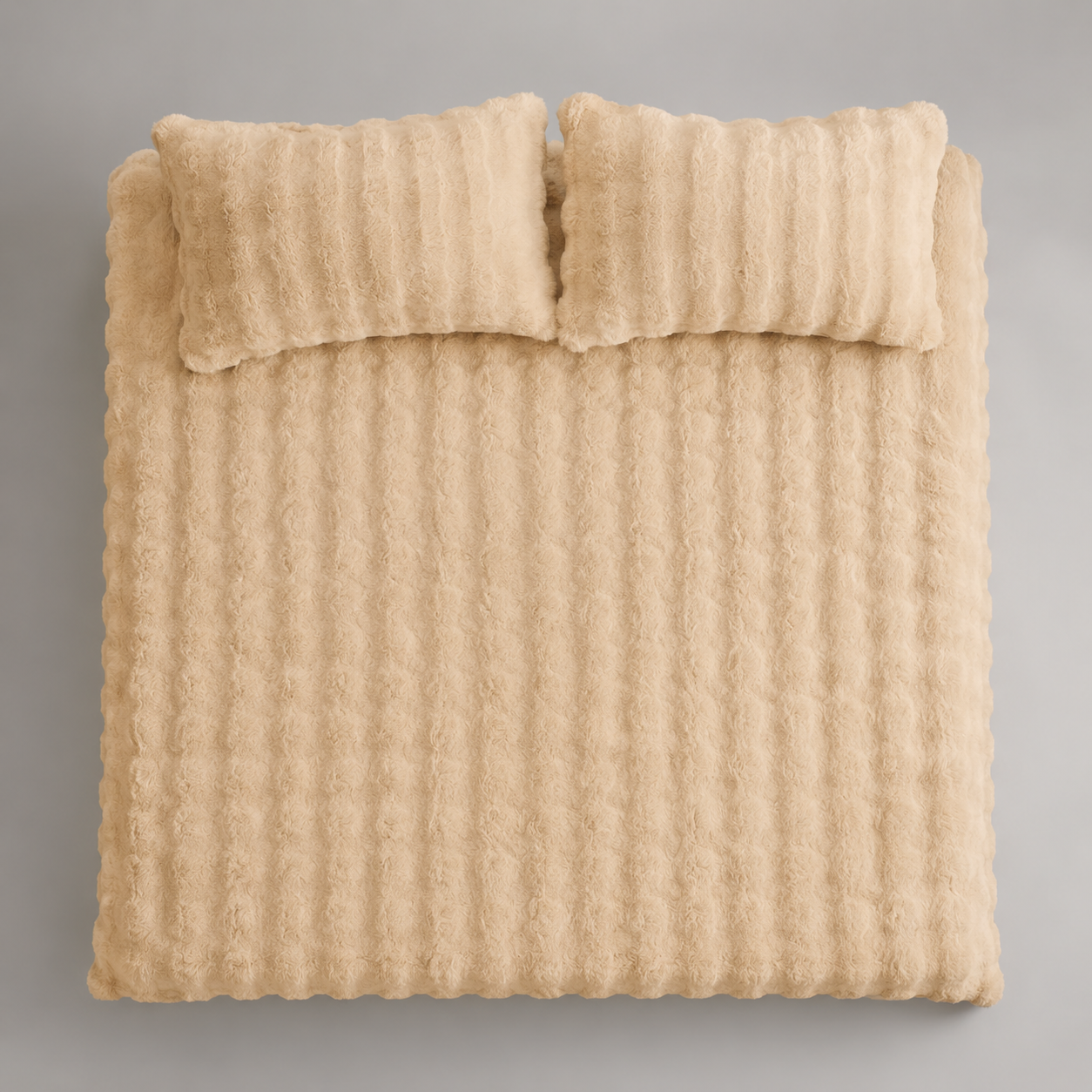 Faux Fur Comforter Set with shams