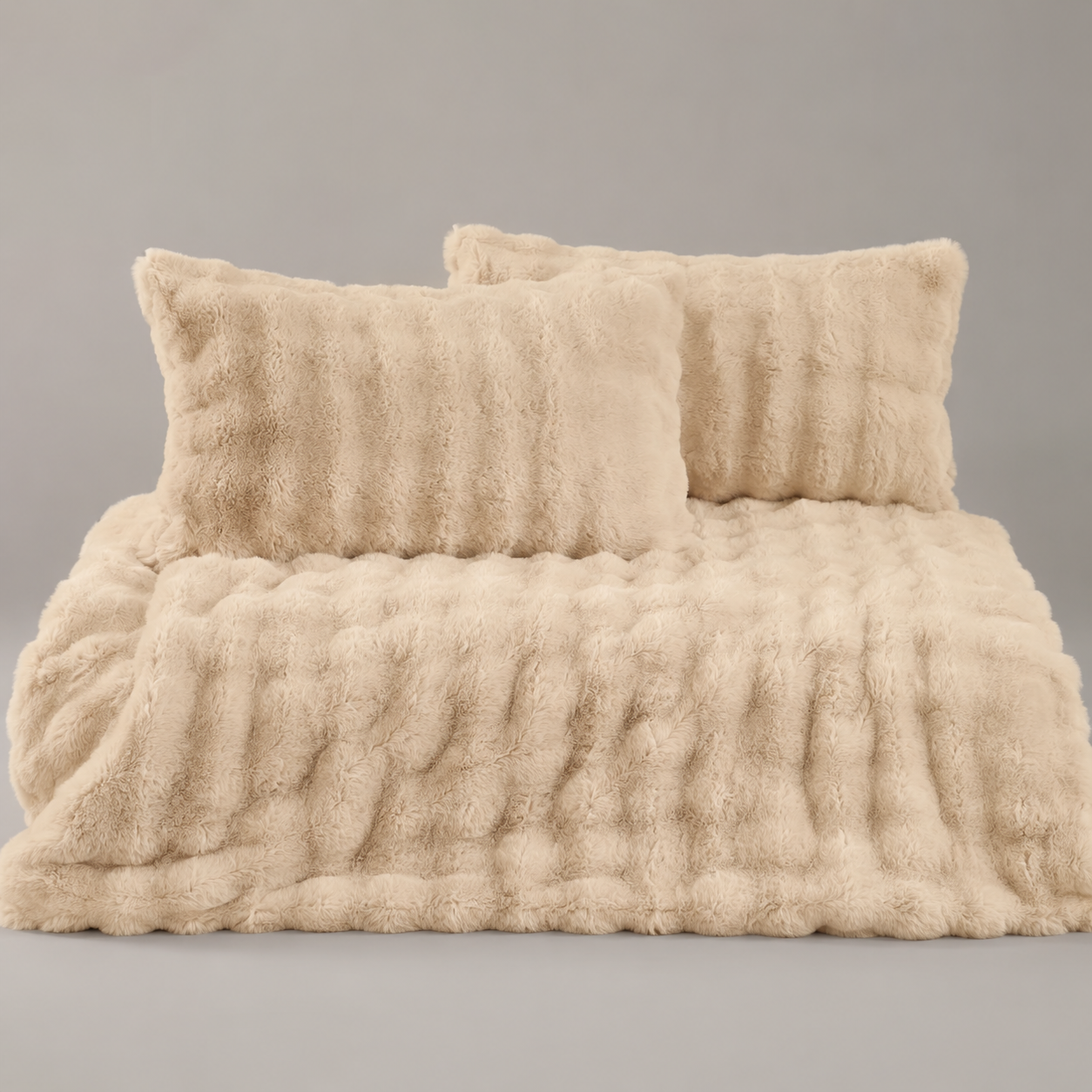 Faux Fur Comforter Set texture detail