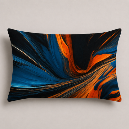 Abstract Marble Lumbar Pillow angle