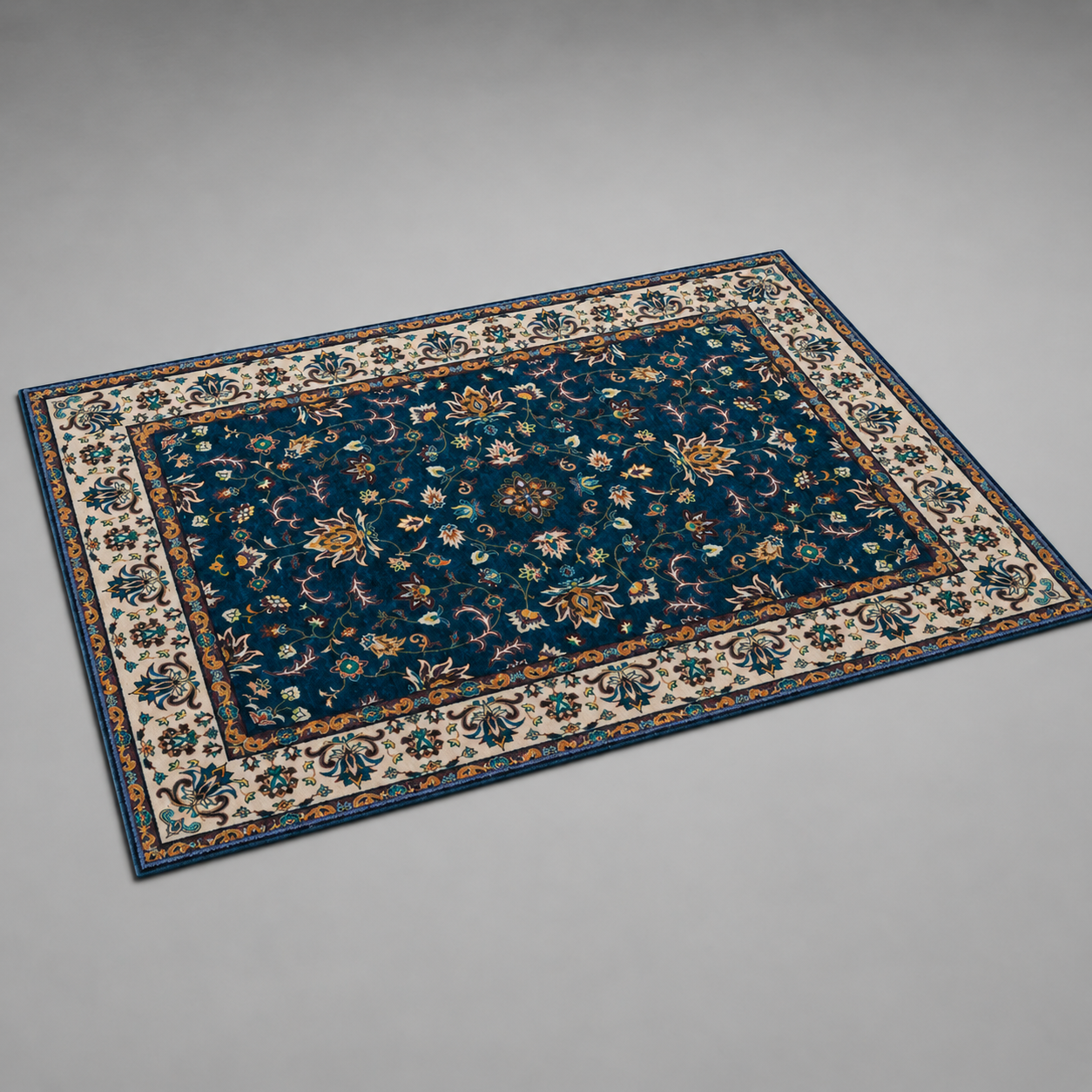Ethnic Rug Room Setting
